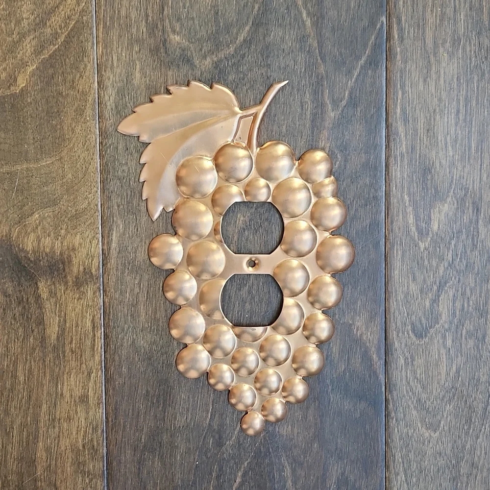 Solid Copper Double Plug Wall Plate for residential or commercial outlet
